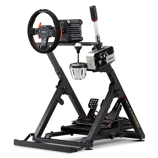 Aksesor për Karrige Next Level Racing Wheel Stand 2.0 / Foldable / Adjustable Wheel & Pedal Plate / Gear Shifter Support – Zezë - 4