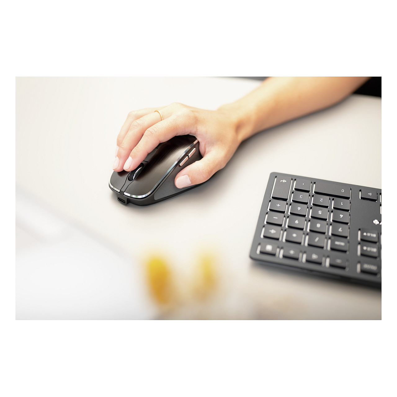 Combo (Tastierë&Maus) CHERRY DW 9500 SLIM / 111 Keys / Scissor SX / 2.4 GHz / Bluetooth 4.0 / USB-C - Zezë/Hiri - 5