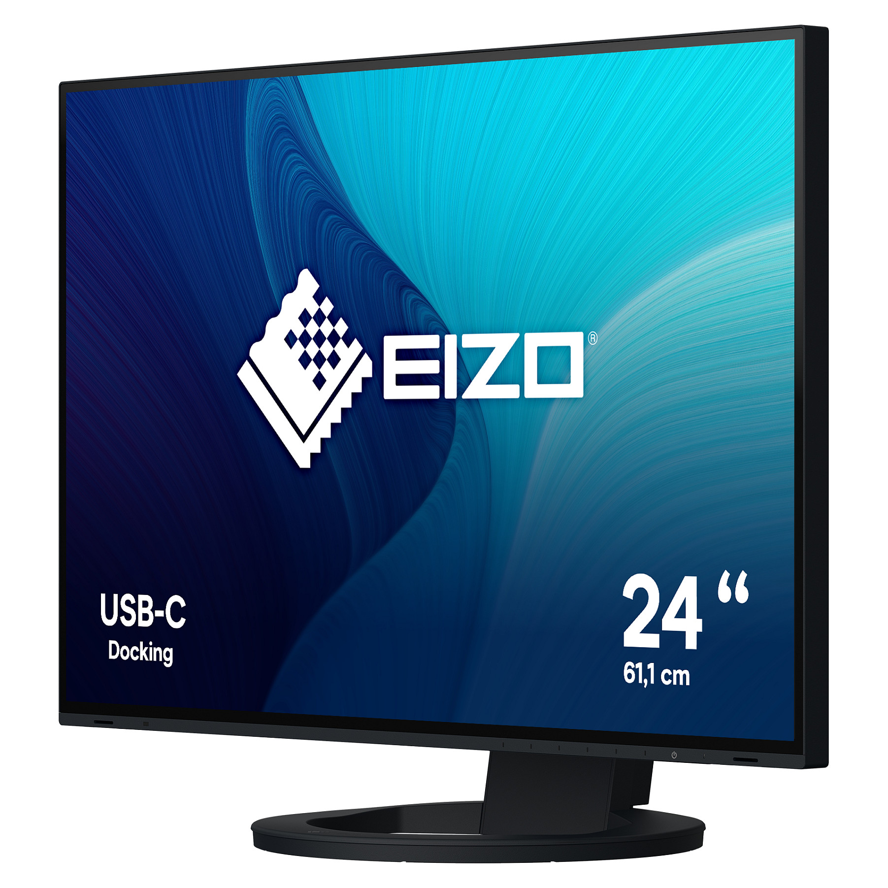 Monitor EIZO FlexScan EV2485-BK / 24.1″ / WUXGA / IPS / 16:10 / 60Hz / HDMI + DP + USB-C  + Hub USB / E zezë - 2