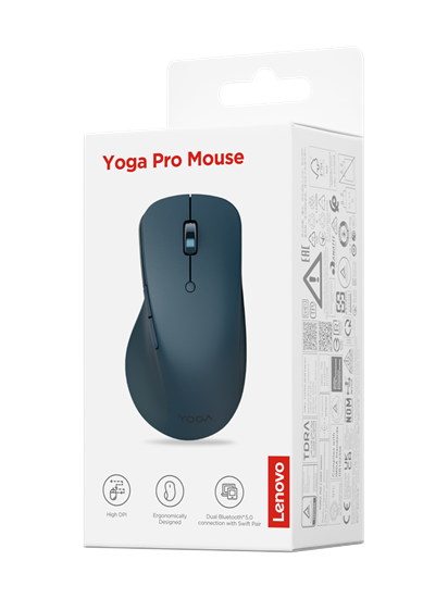 Maus pa kabllo Lenovo Yoga Pro / 6 butona / Bluetooth 5.0 / Ergonomik & Silent / deri në 4000 DPI - Blu - 7