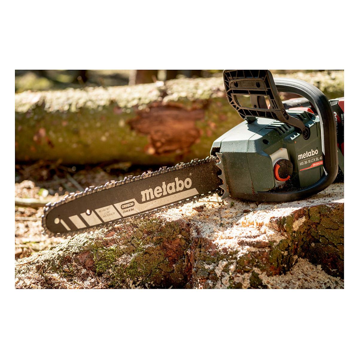 Sharrë me Zinxhir me Bateri Metabo MS 36-18 LTX BL 40, 36V, Brushless, 40cm, 22m/s - Gjelbër - 10