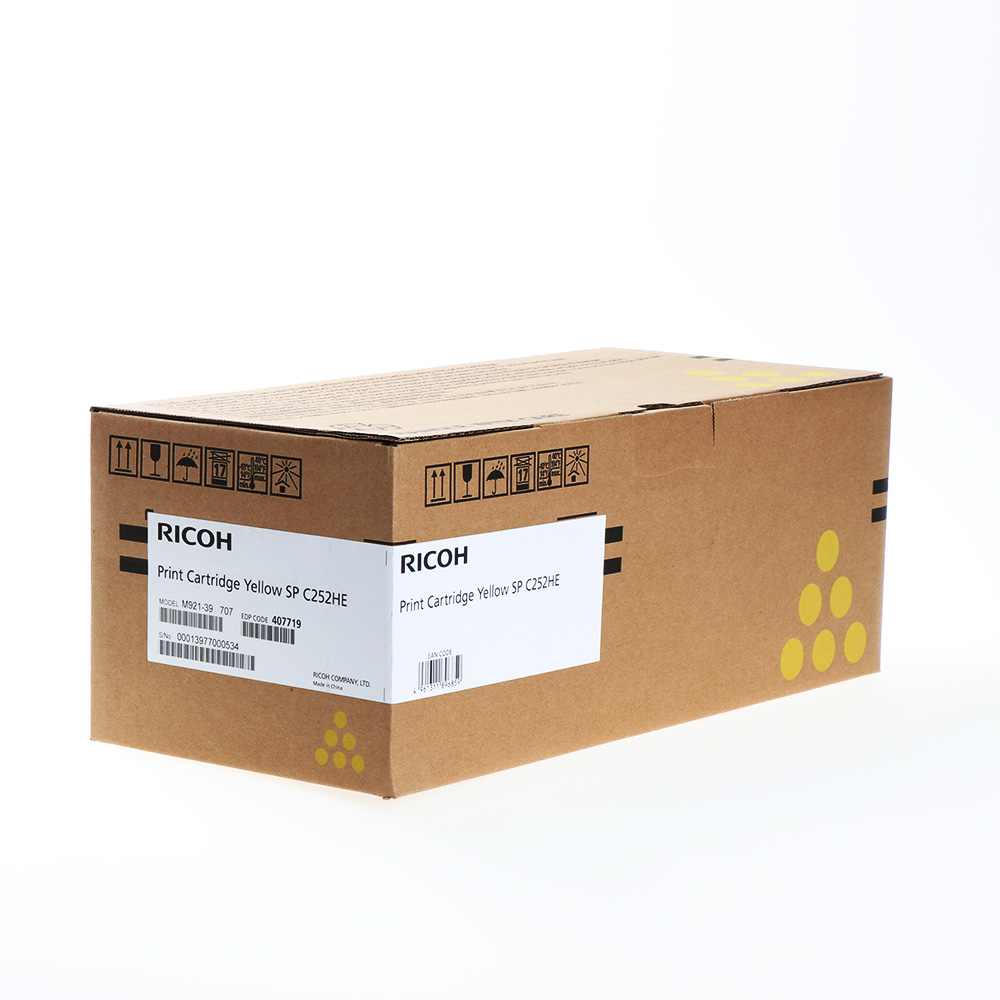 Toner Ricoh Type C252E / 407719 / XL – Verdhë - 1