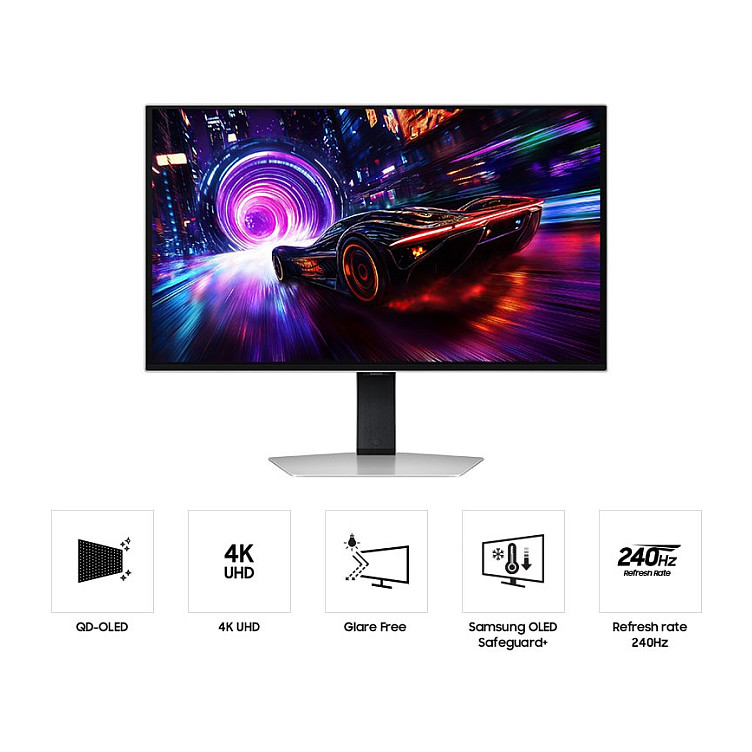 Monitor Gaming Samsung Odyssey G8 LS32FG810SU / 32"/ 4K Ultra HD / OLED / 240Hz / 0.03ms / USB + HDMI + HDCP + DisplayPort - Gri e hapur - 4