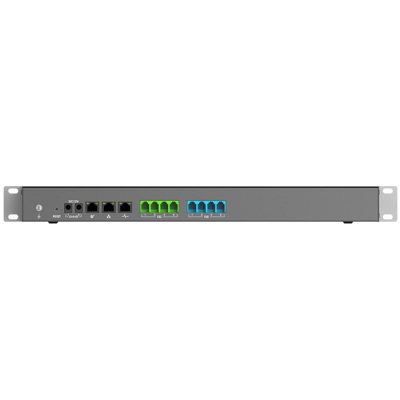Centrala Telefonike VoIP Grandstream UCM6304, 2000 Përdorues, 300 Thirrje Njëkohësisht, 4x FXS, 4x FXO, 3x Gigabit Ethernet, PoE+ - Hiri - 2