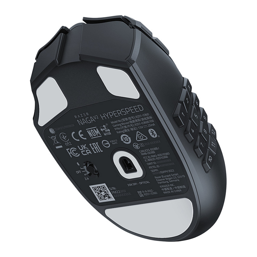 Maus Gaming Razer Naga V2 HyperSpeed Wireless – Zezë - 5