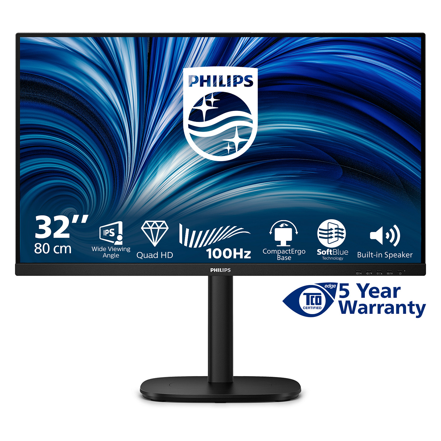 Monitor Philips 32B2N3500 / 31.5"/ Quad HD IPS LCD / 100Hz / 4ms / HDMI+DP - Zezë - 4