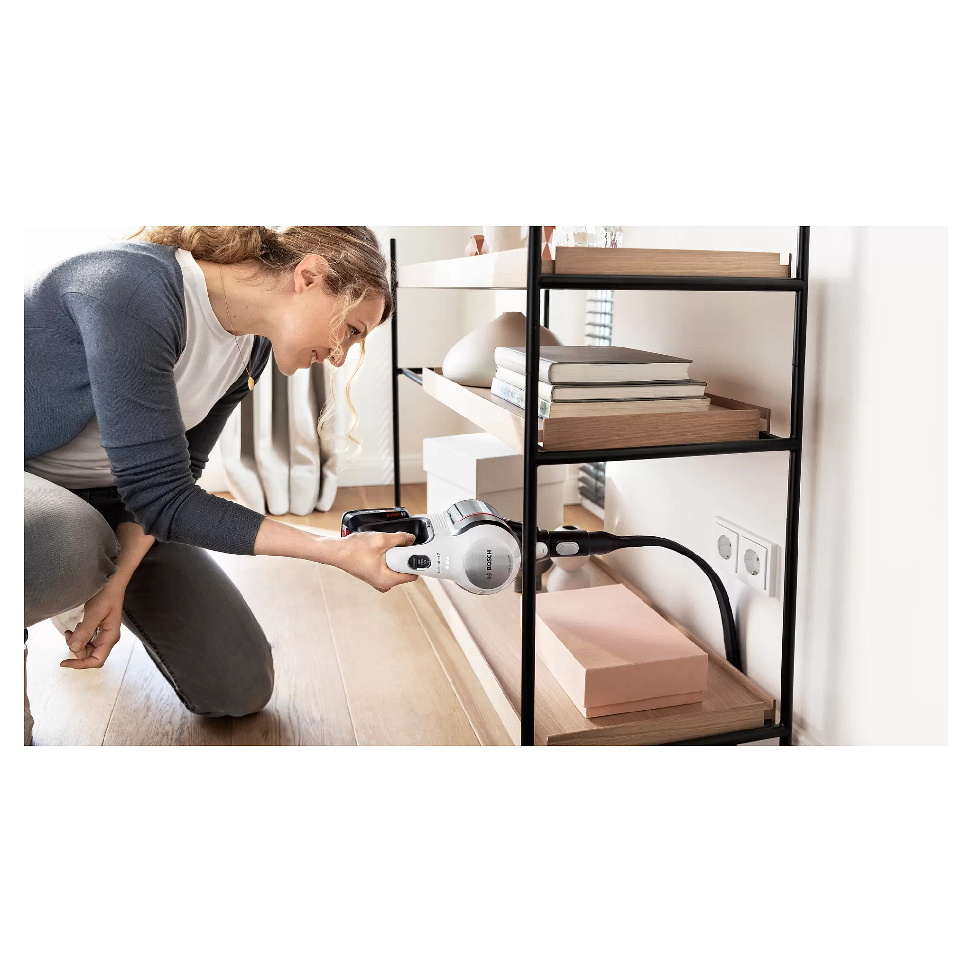 Fshesë robotike Bosch / Unlimited 7 BBS711W / Cordless Stick Vacuum Cleaner - Zezë - 13
