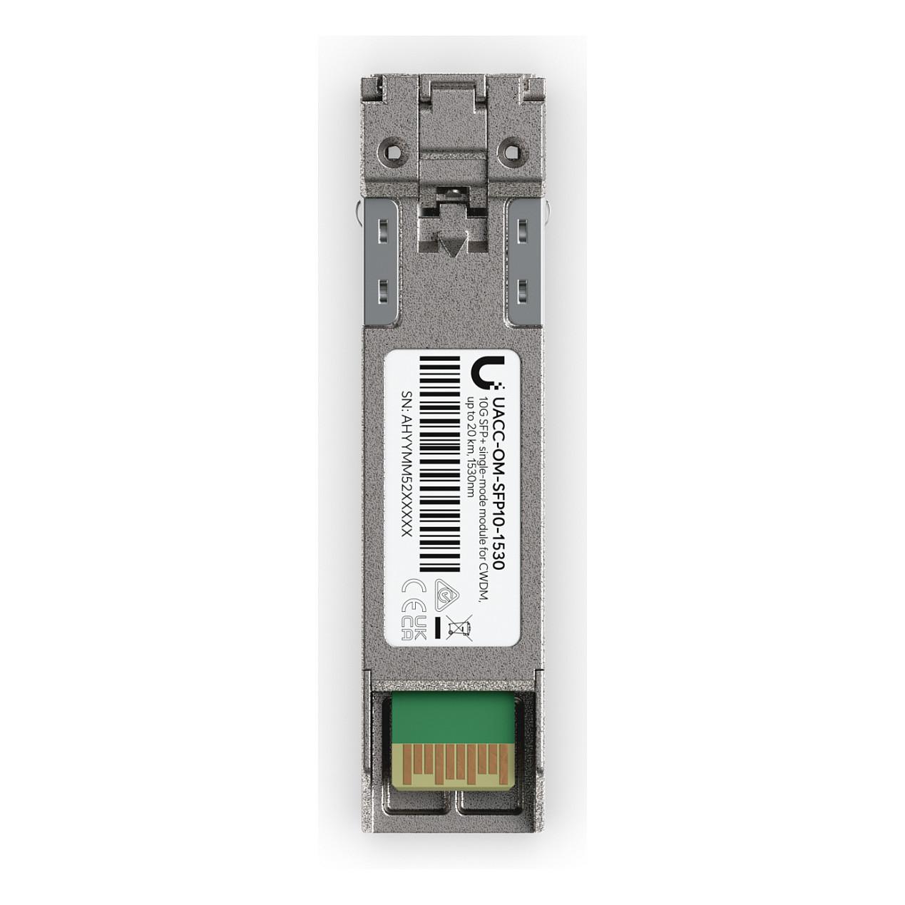 Transceiver Ubiquiti UACC-OM-SFP10-1530, SFP+, 10 Gbps, LC Duplex, 1530 nm, 20 km, Single-Mode - Argjend - 4