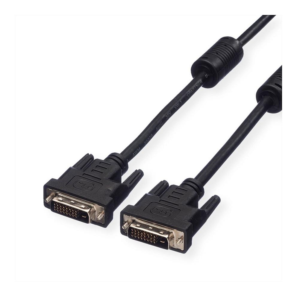 Kabllo DVI VALUE 11.99.5555 / DVI-D Dual Link / 5m / WQXGA 60Hz - Zezë