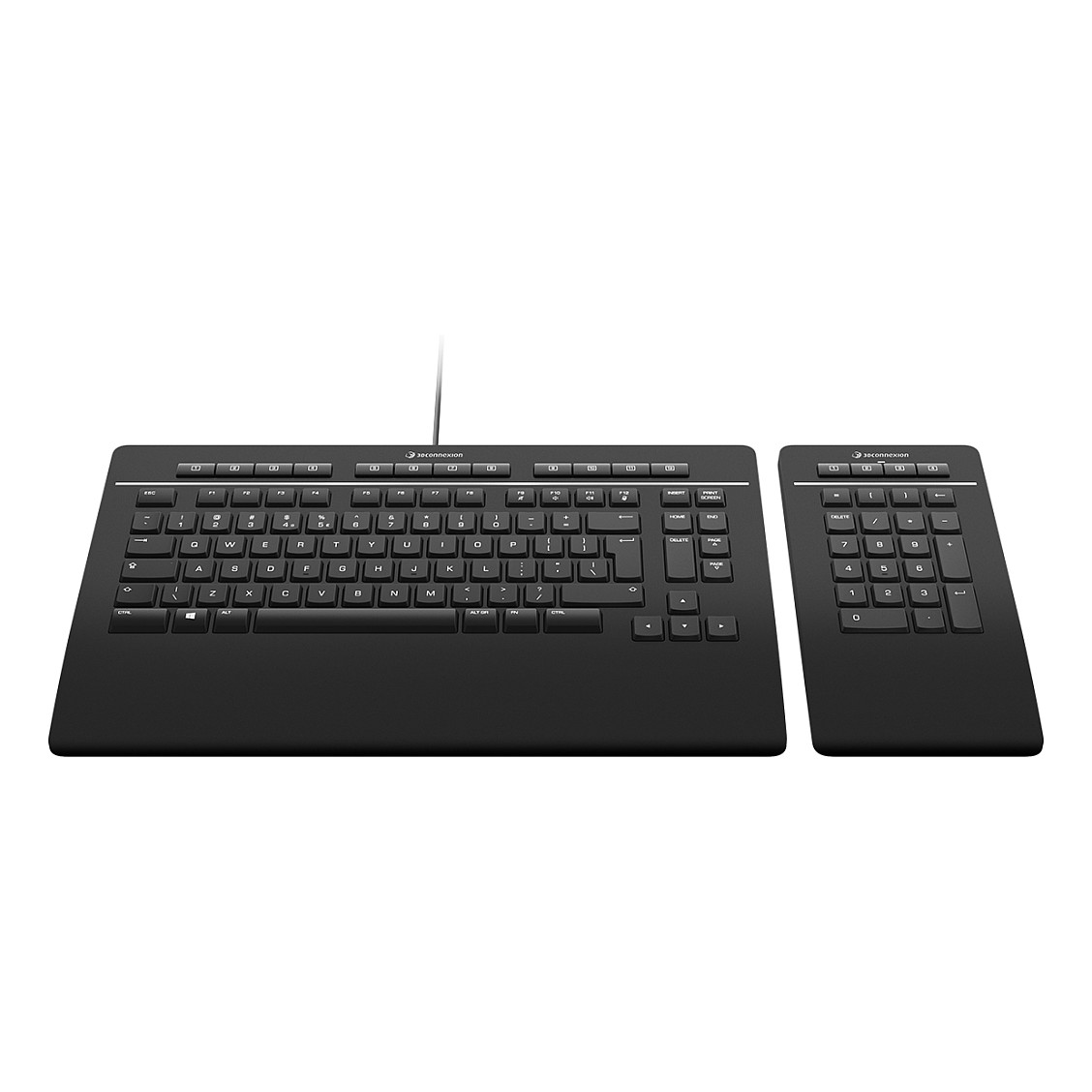 Tastierë me kabllo 3DCONNEXION Keyboard Pro with Numpad / German Layout - Zezë - 2