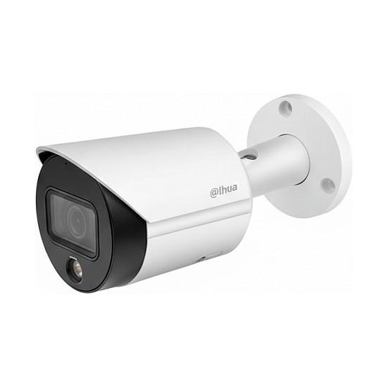 Kamerë Sigurie IP CCTV Dahua DH-IPC-HFW2239SP-SA-LED-S2, 2MP, Lente Fikse, Full-Color, Warm Light 30m, PoE - Bardhë