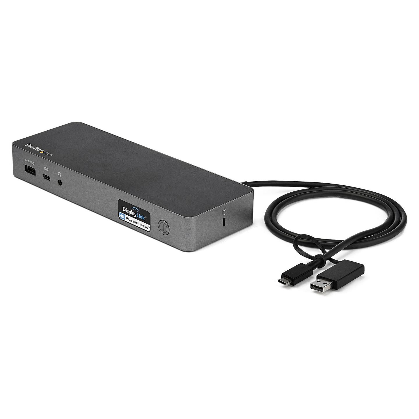Docking Station StarTech.com DK30C2DPPDUE, 4× HDMI/DisplayPort, USB-C, 3× USB-A, Gigabit Ethernet, PD 60 W – Zezë , Gri