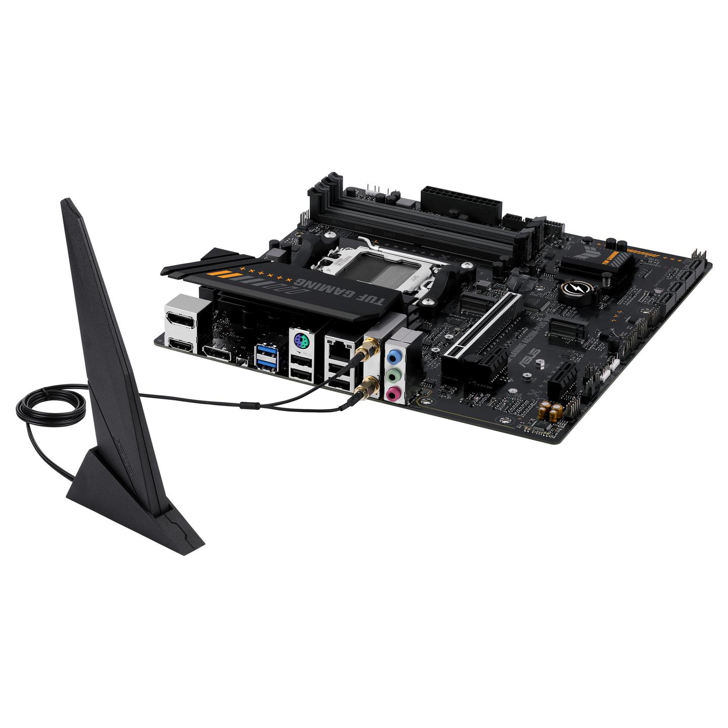 Pllakë Amë ASUS TUF GAMING A620M-PLUS WIFI / AMD AM5 / A620 / DDR5 / Micro ATX / Wi-Fi 6 / 2.5GbE LAN - 8