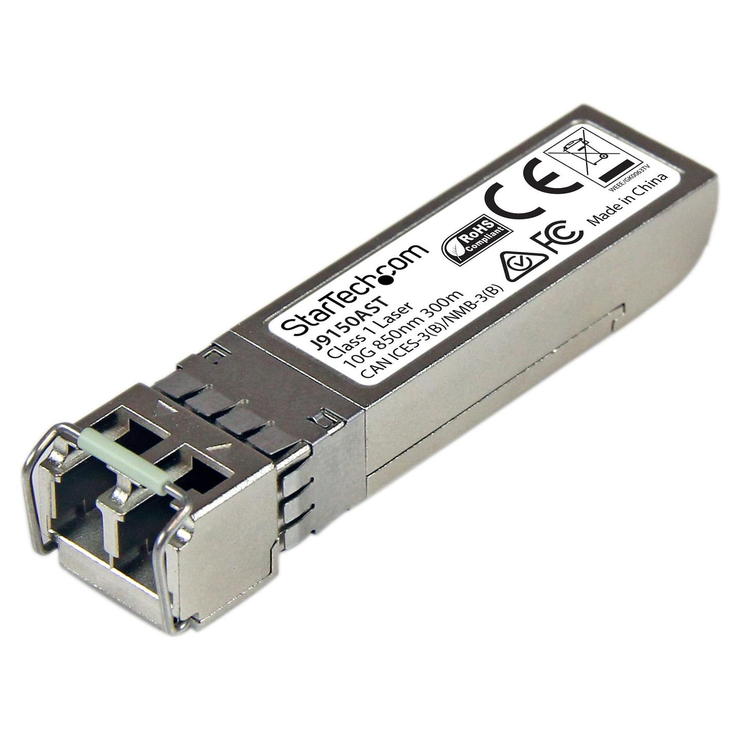 Transceiver StarTech.com J9150AST, SFP+, 10 Gbps, LC Duplex, 850 nm, 300 m, Multimode - Argjend