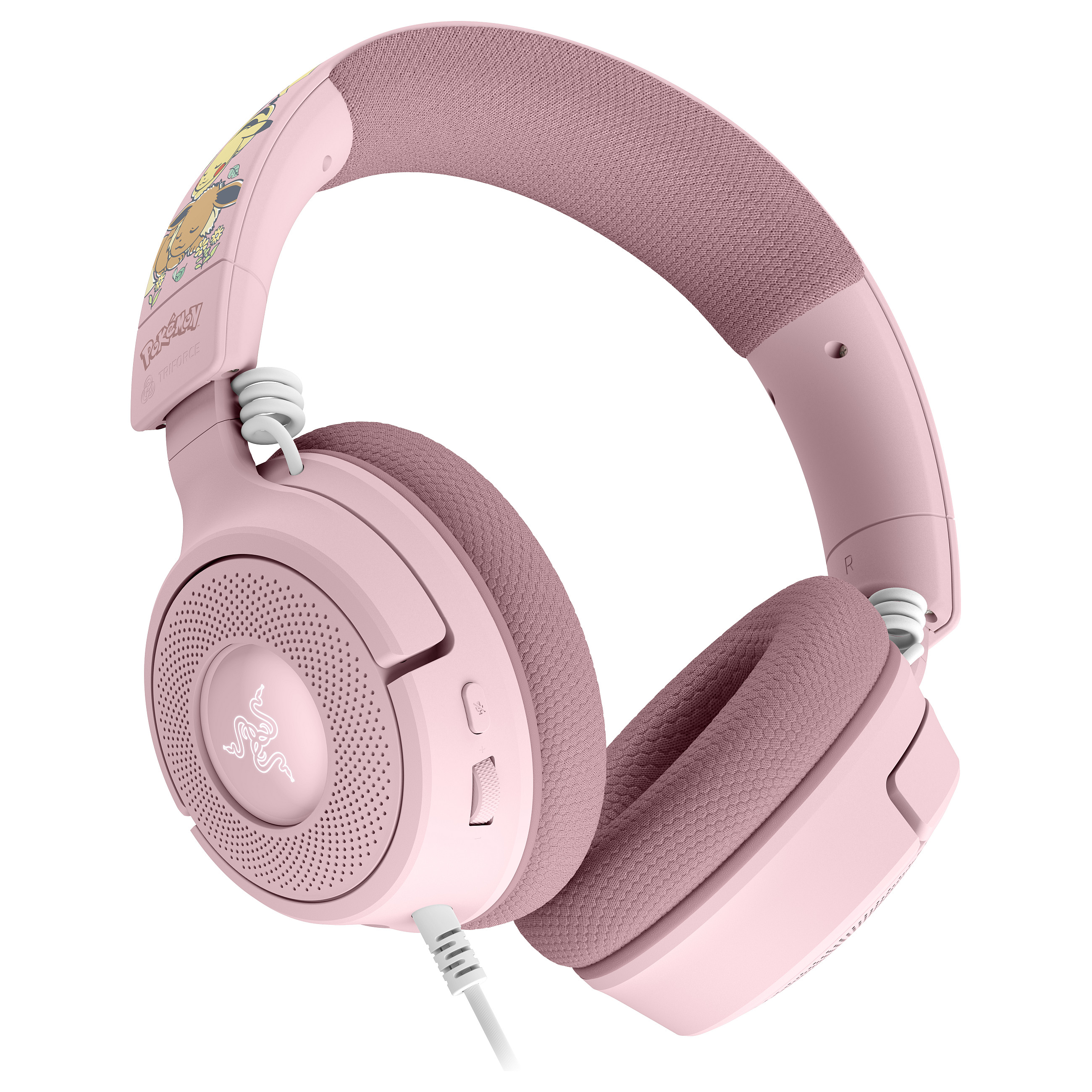 Kufje Gaming Razer Kraken V4 X / Pikachu & Eevee Edition / Wired / 40 mm / USB-C + USB-A / RGB – Rozë