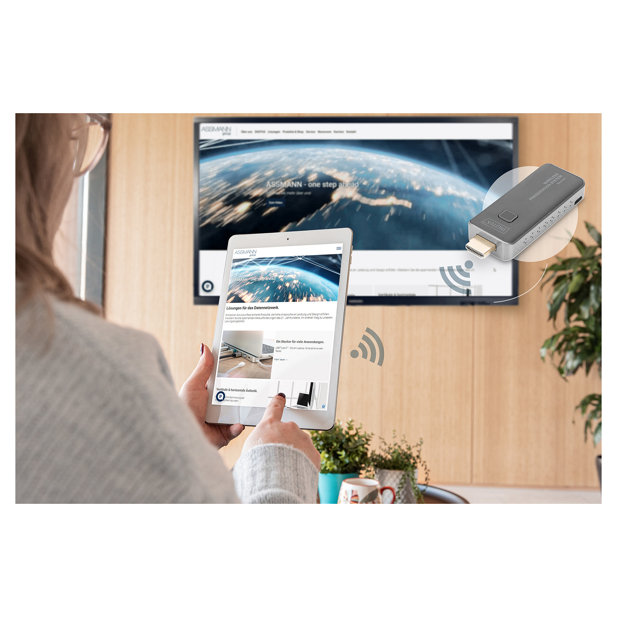 Digitus Click & Present Mini - Wireless Presentation System - 7