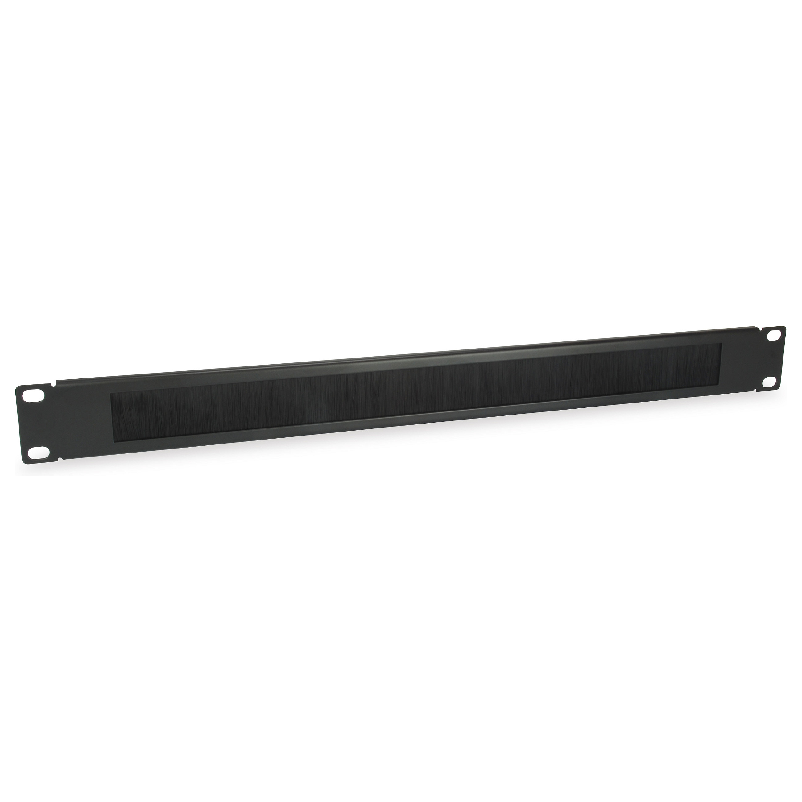 Aksesorë Rack / 19" Cable Entry Panel / 1U / Brush Insert - Zezë - 1
