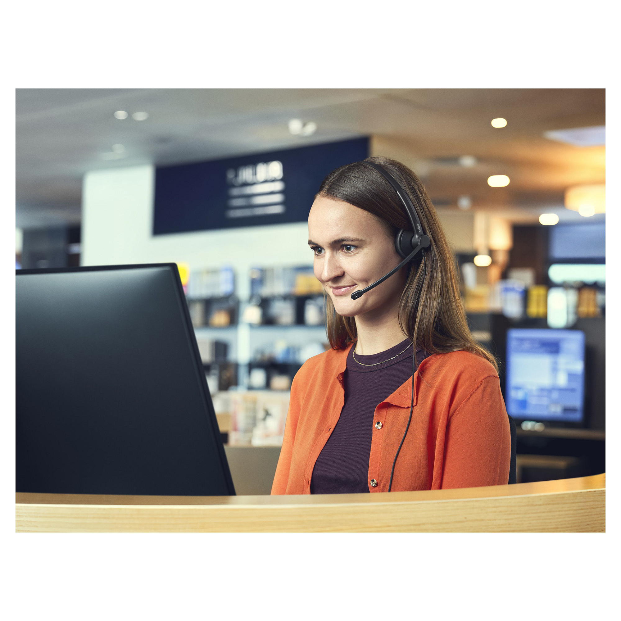 Kufje me Kabllo Impact 100 MS / Stereo / USB-C+A - Zezë - 10