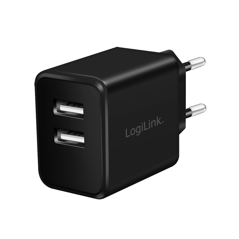 Adapter LogiLink PA0210 / 12W / 2x USB-A – Zezë