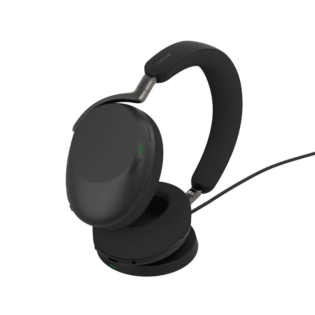Kufje pa kabllo Jabra Evolve3 85 MS / Bluetooth 5.3 / Link 390C USB-C Dongle / ClearVoice / Advanced ANC / 6 Mikrofona - Zezë - 2