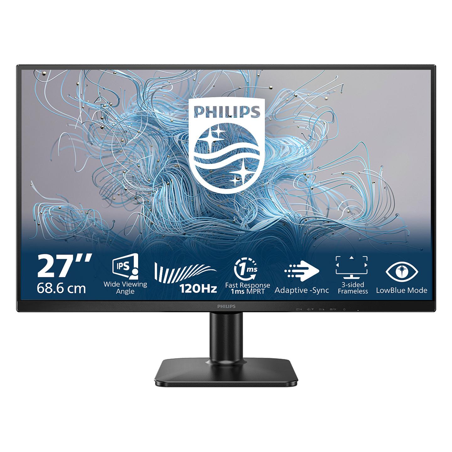 Monitor Philips 1000 Series 27E2N1110 / 27" / Full HD IPS / 100Hz / 1ms / HDMI+VGA - Zezë - 1