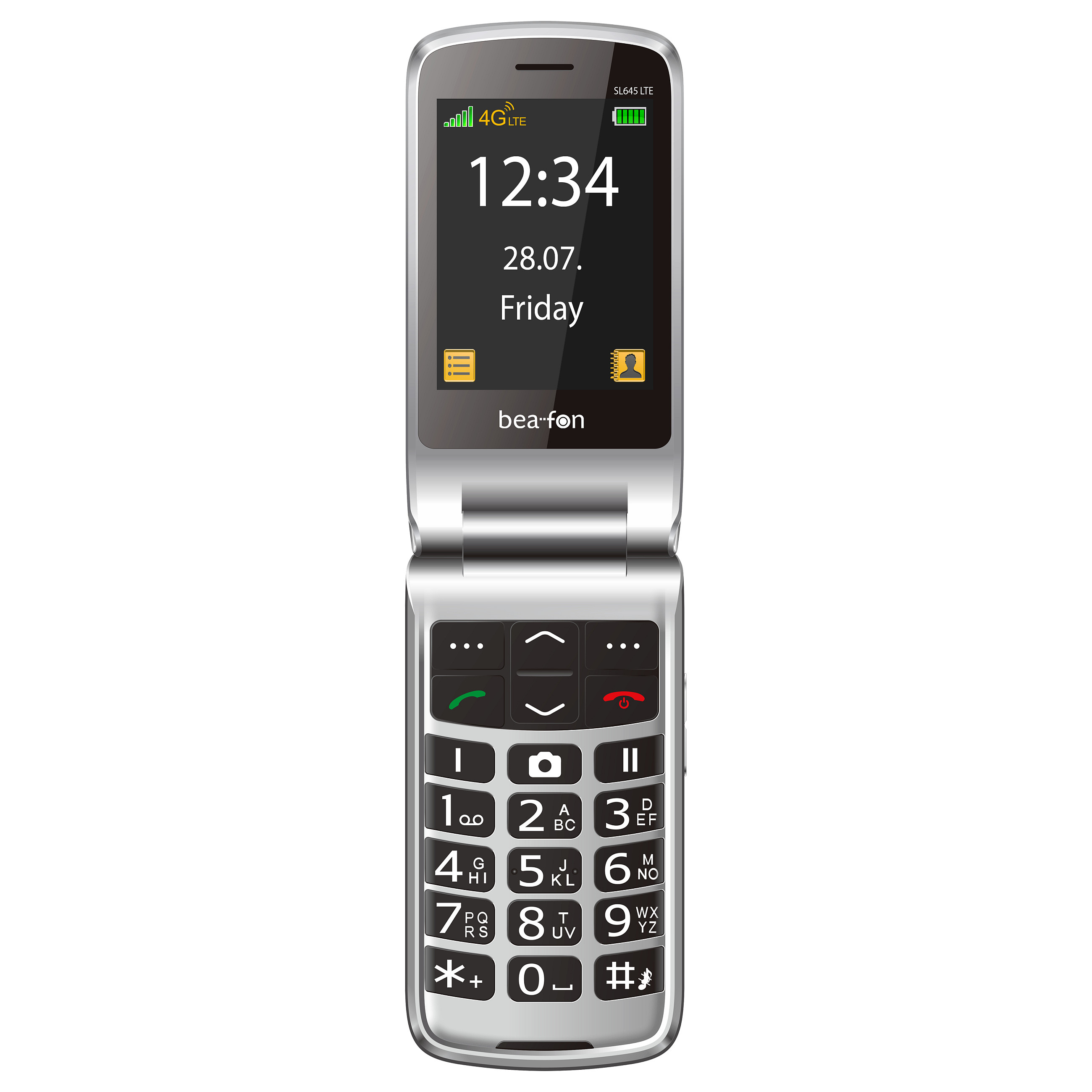 Telefon i thjeshtë Beafon SL645 LTE - Zezë/Argjendi - 2