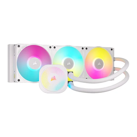 Ftohës për Procesor CORSAIR iCUE LINK TITAN II 360 RX RGB / AIO Liquid Cooler / 360mm Radiator / 3×120mm RGB PWM Fans – Bardhë