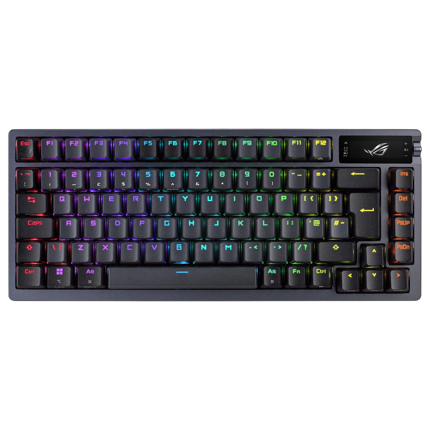 Tastierë Gaming ASUS ROG Azoth / Wired / 75% / ROG NX Red / USB + RF Wireless + Bluetooth / AZERTY FR / RGB - Zezë