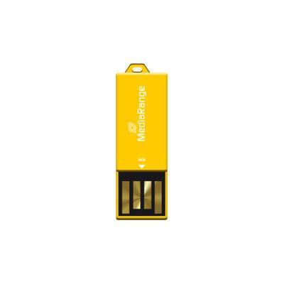 USB Flash Drive MediaRange MR976 / 16GB / USB 2.0 / 14MB/s Read 4MB/s Write - Verdhë