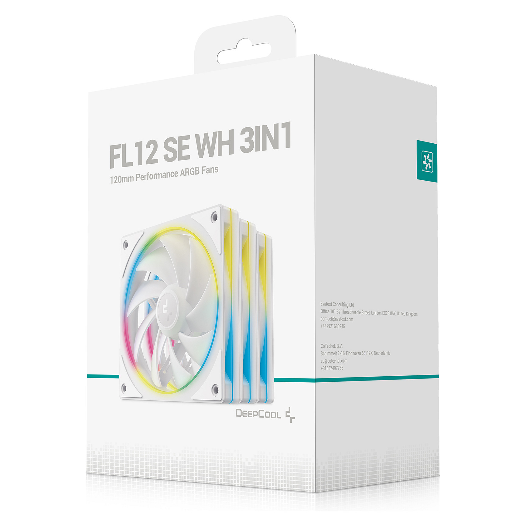 Ftohës për Kasë 120mm DeepCool FL12R SE WH / ARGB PWM - Bardhë - 7