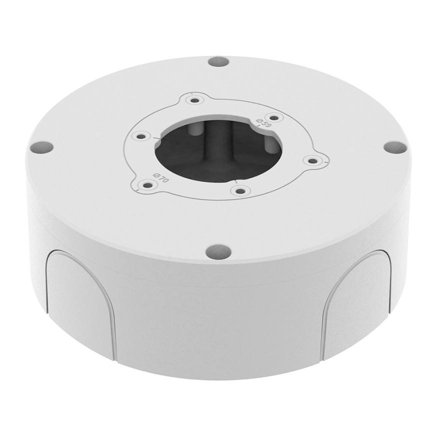 Kuti Lidhëse për Kamerë Hanwha Wisenet SBO-140BW, Alumini, Ø143 × 50.8mm, 420g, TR20 - Bardhë