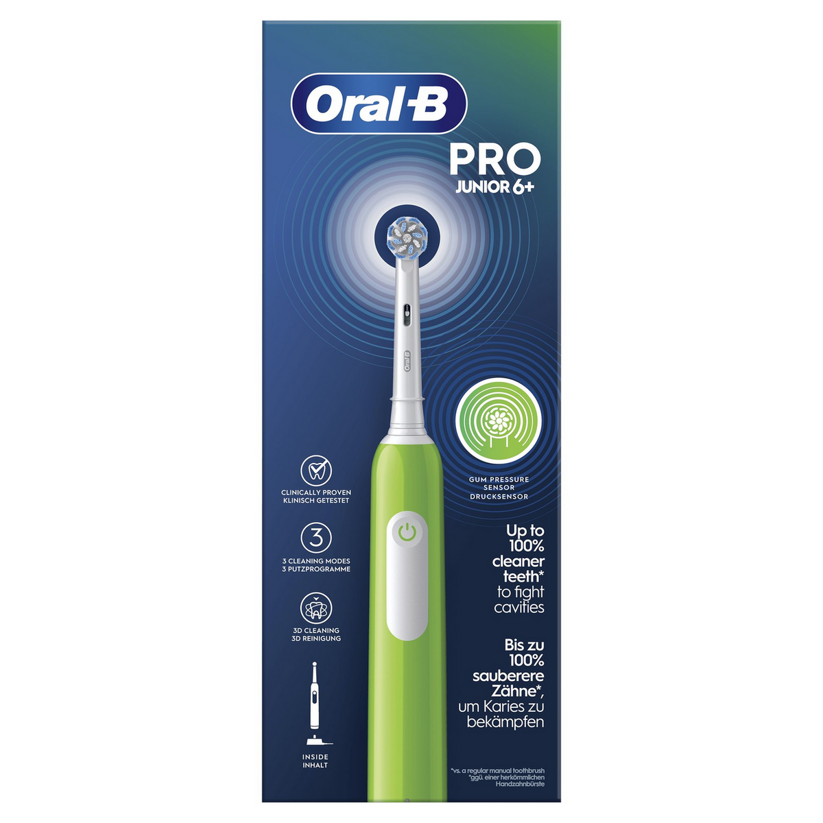 Furçë Dhëmbësh Elektrike Oral-B Junior Base Green – Gjelbër - 1