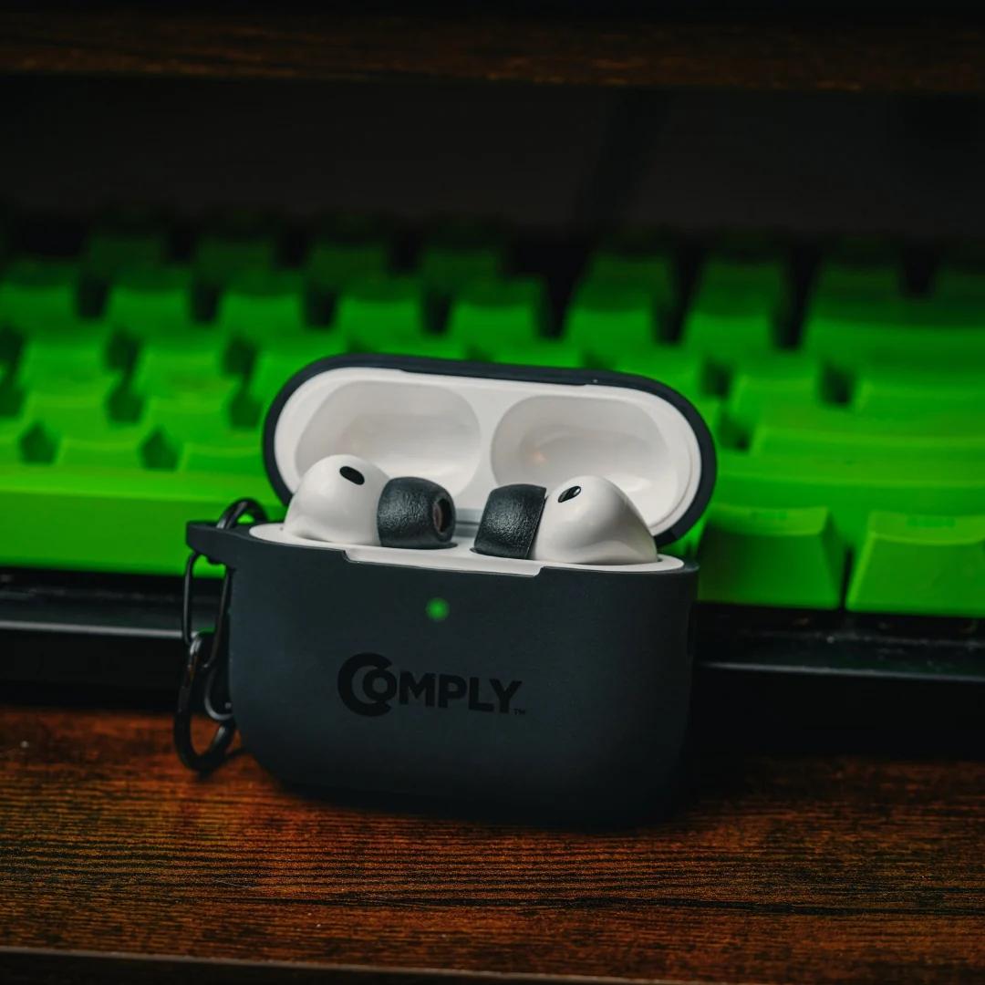 Case Silikoni Comply për Apple AirPods Pro - Blu - 2