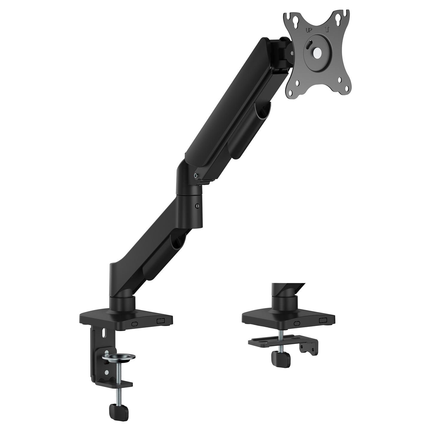 Mbajtëse për Monitor Equip 650130 / 1 Monitor / 17–32" / deri 9kg / VESA 75x75 & 100x100 / Gas Spring / Rotacion 360° - Zezë - 1