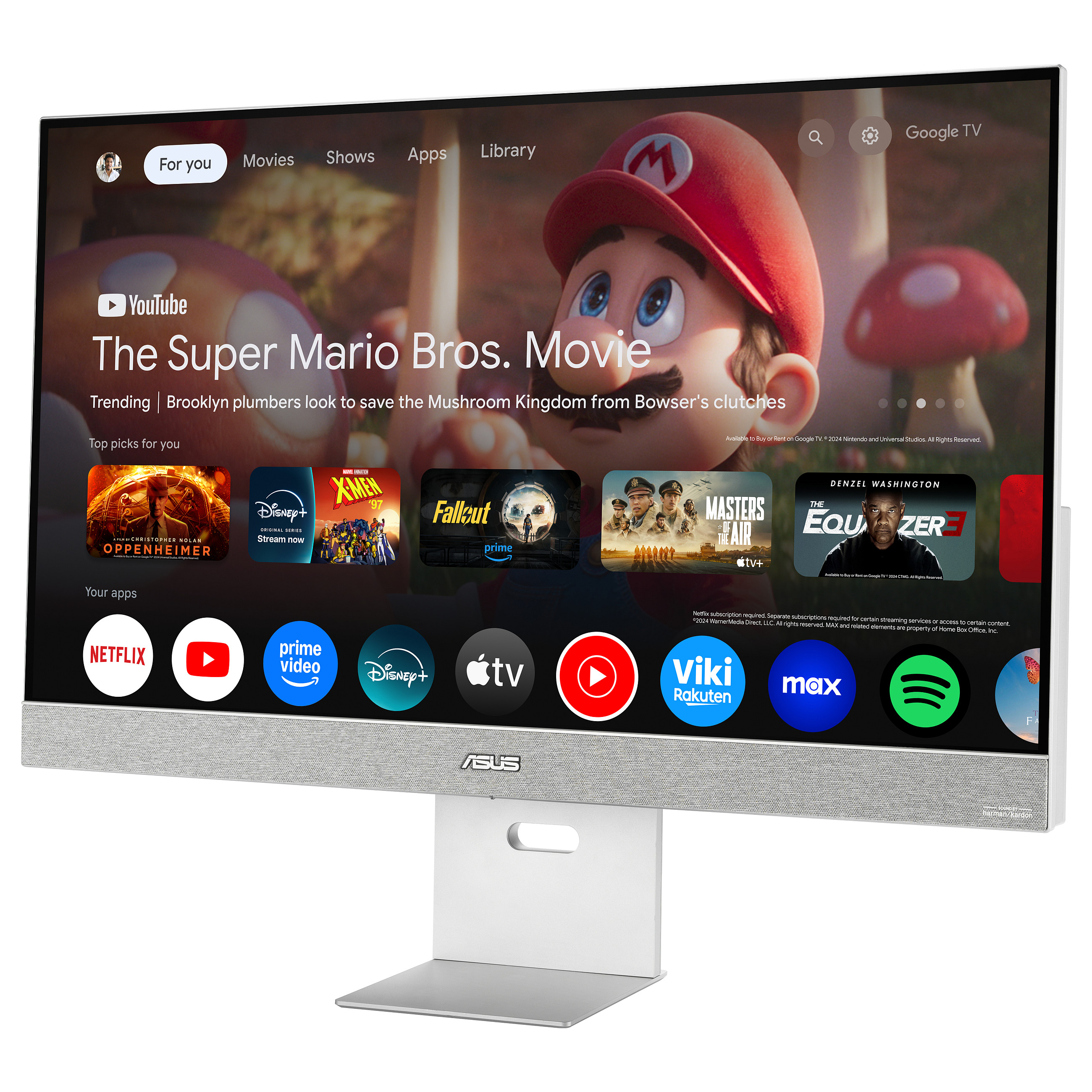 Smart TV ASUS ZenScreen MS32UC / 31.5" 4K Ultra HD IPS / 60Hz / Google TV / Android 11 / HDMI DP / Hiri - 3