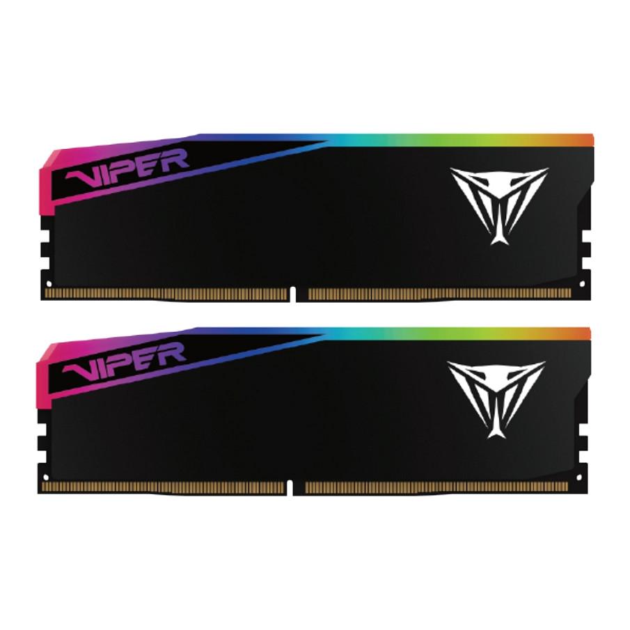 RAM Memorie DDR5 Patriot Viper Elite 5 Ultra RGB, 96GB (2 × 48GB), DIMM, 6400MT/s, CL32, 288-pin, XMP 3.0, EXPO – Zezë