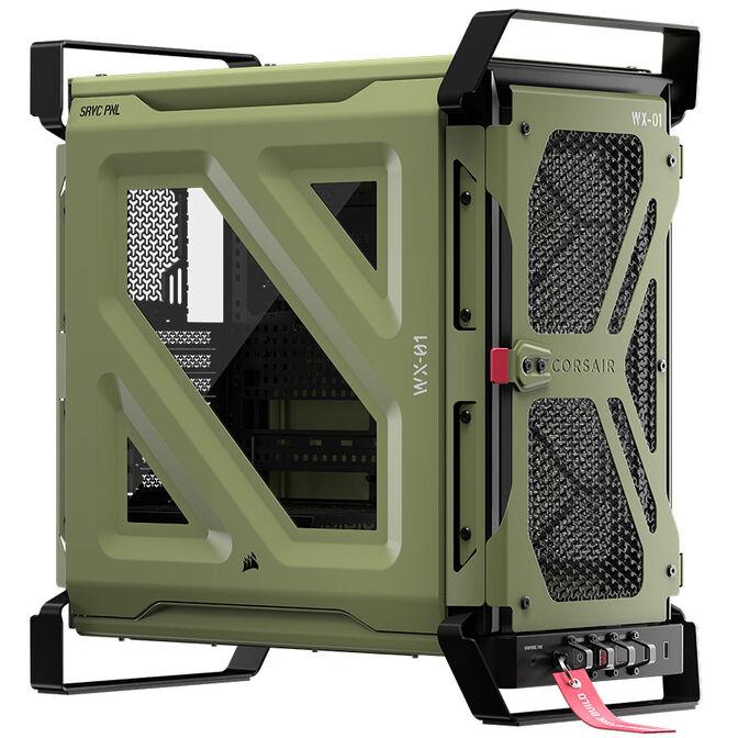Kasë Corsair WARTHOG Performance, Mid Tower, E-ATX, ATX, Micro-ATX, Mini-ITX, Xham i Temperuar, Mbështetje për 13 Ventilatorë, USB-C, USB-A - Gjelbër - 2
