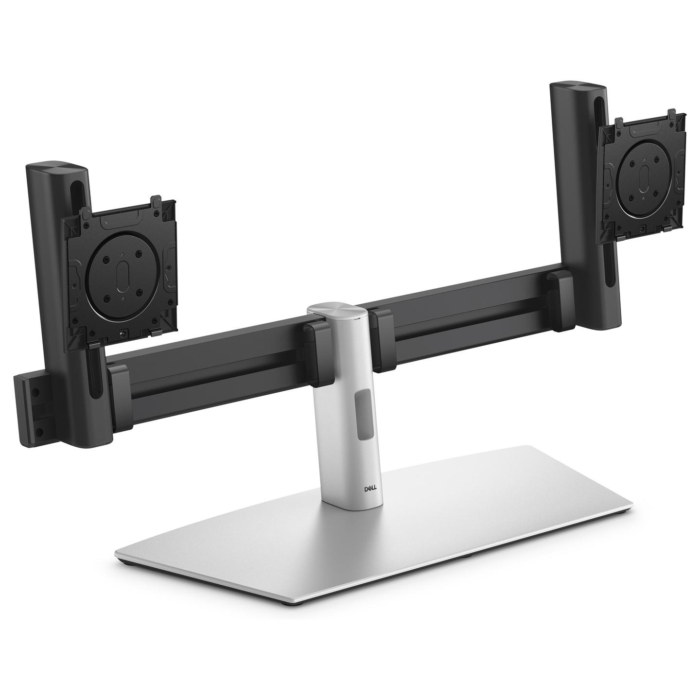 Mbajtëse për Monitor Dell Pro MDS26, për 2 Monitorë 19–27", Pivot, Rregullim Lartësie, VESA 100 × 100mm - Zezë/Argjend - 2