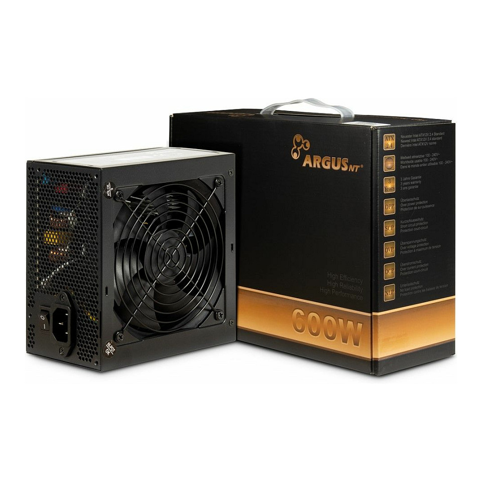 Furnizues Energjie Inter-Tech Argus BPS-600 / 600W / ATX / 80 PLUS Bronze / Non Modular – Zezë - 1