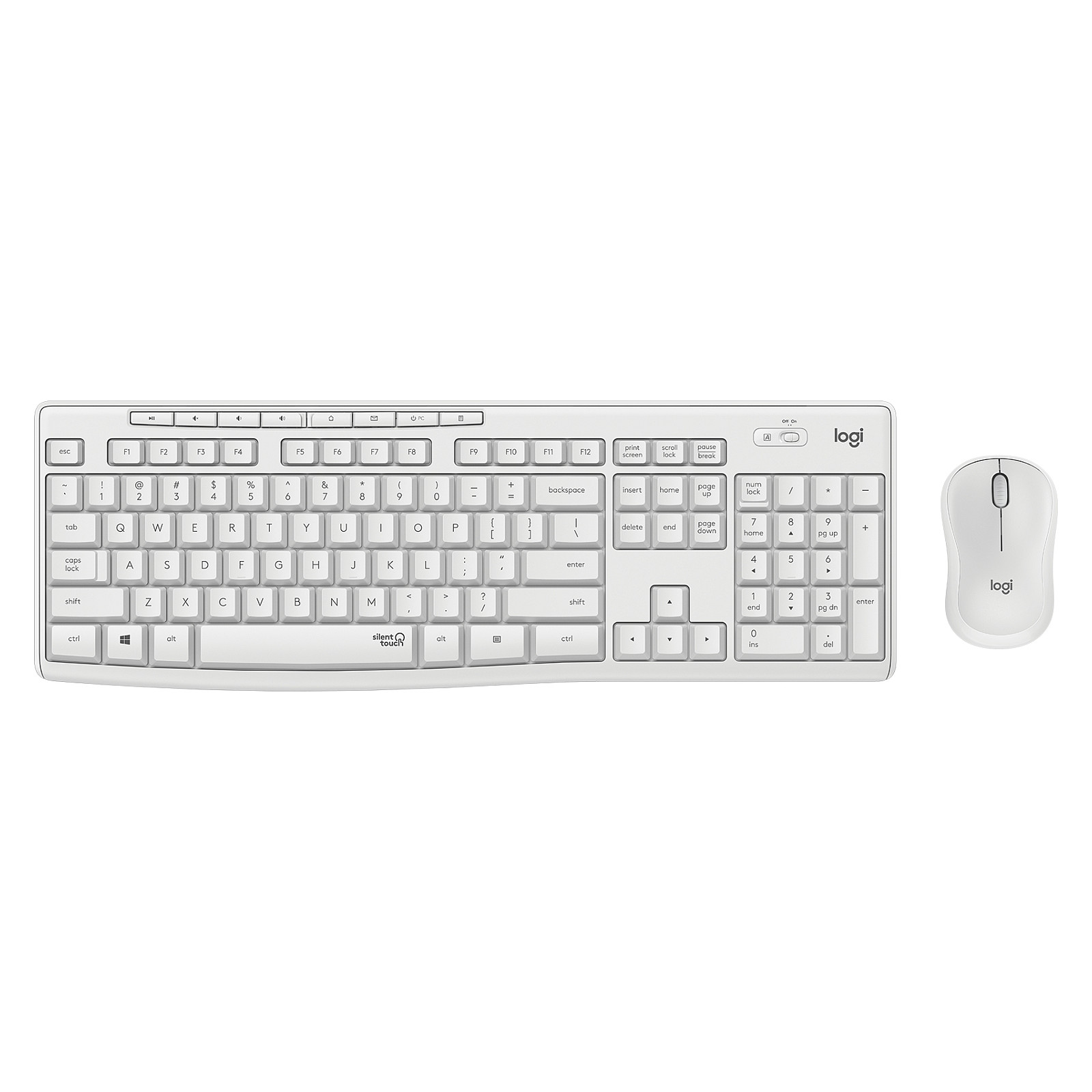 Combo (Tastierë & Maus) Logitech MK295 Silent wireless Combo white QWERTZ DE - 1
