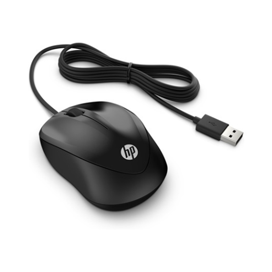 Maus me kabllo HP 1000 USB - Zezë - 1