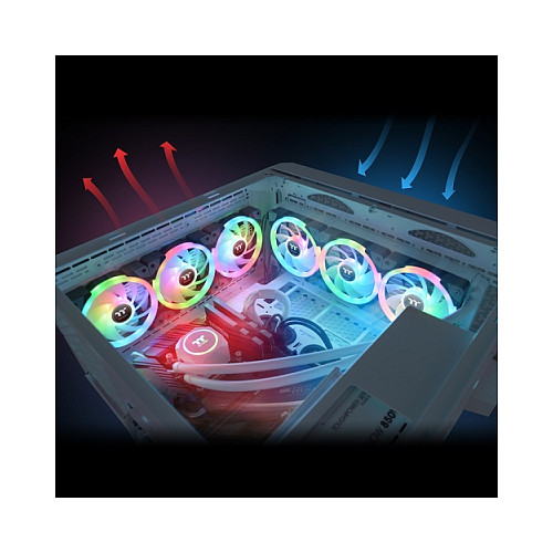Ftohës për Kasë 140mm Thermaltake SWAFAN EX14 RGB TT Premium Edition / 3-Pack – Zezë - 6