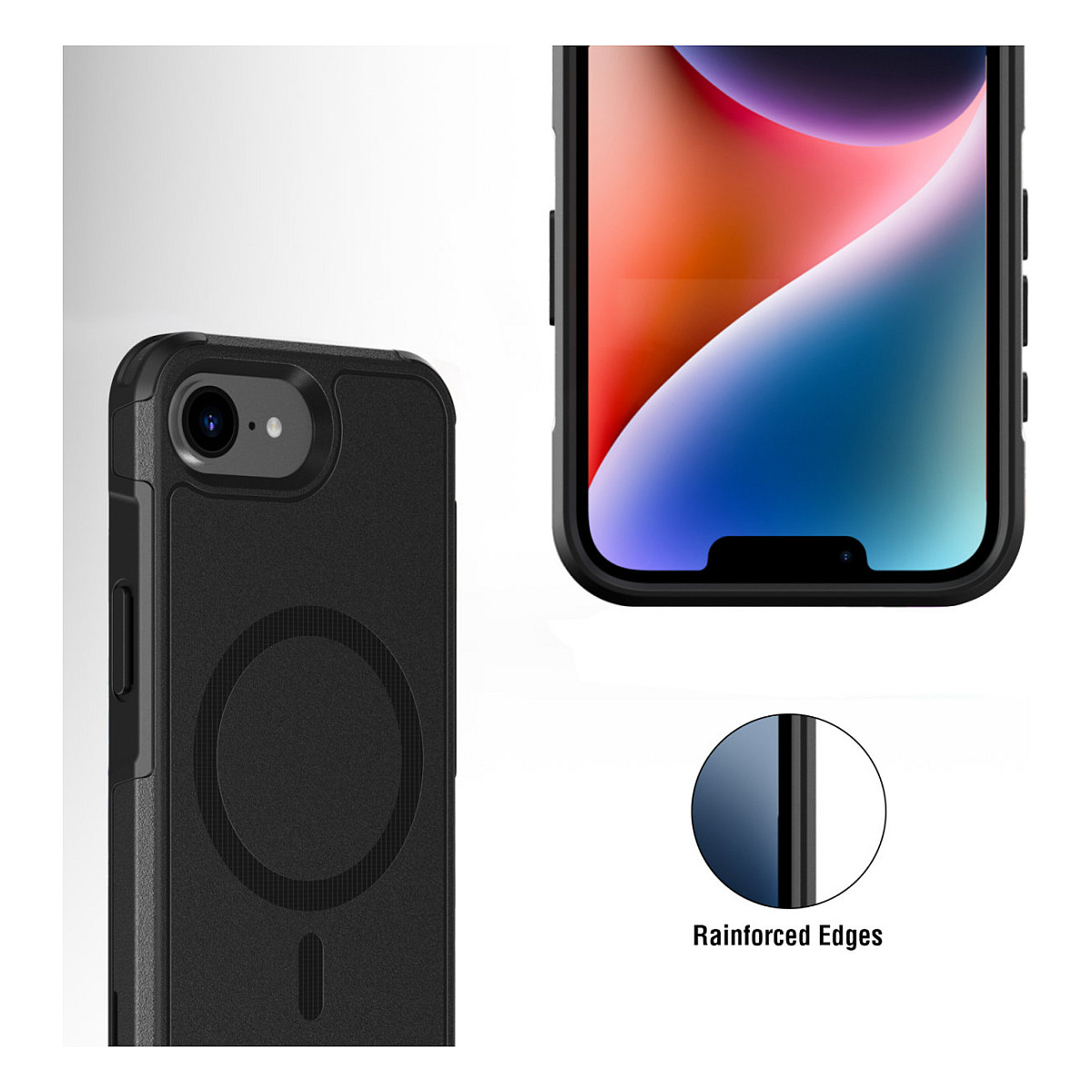 Aksesorë për telefon 4smarts 541360 / Case / MagSafe / iPhone 16e - Zezë - 3