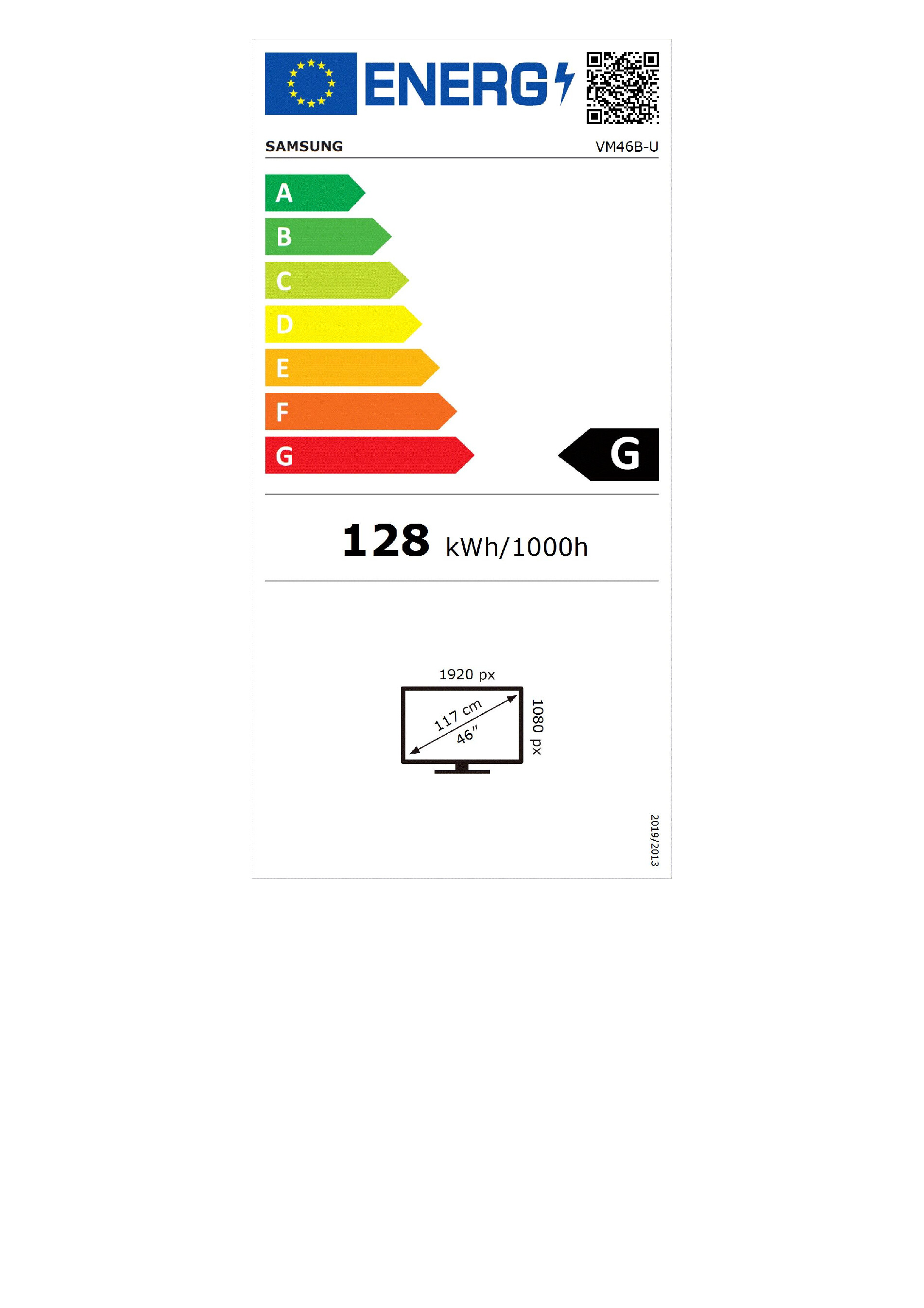 Smart Board Samsung Signage VM46B-U / 46″ / Full HD IPS LCD / 60 Hz / 8ms / HDMI + DP + DVI - Zezë - 10
