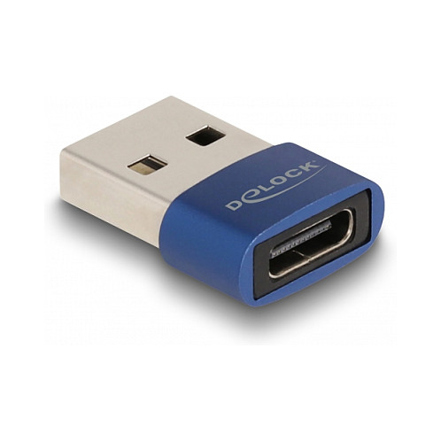 Adapter DELOCK USB 2.0 / Typ‑A in Typ‑C - Blu - 2