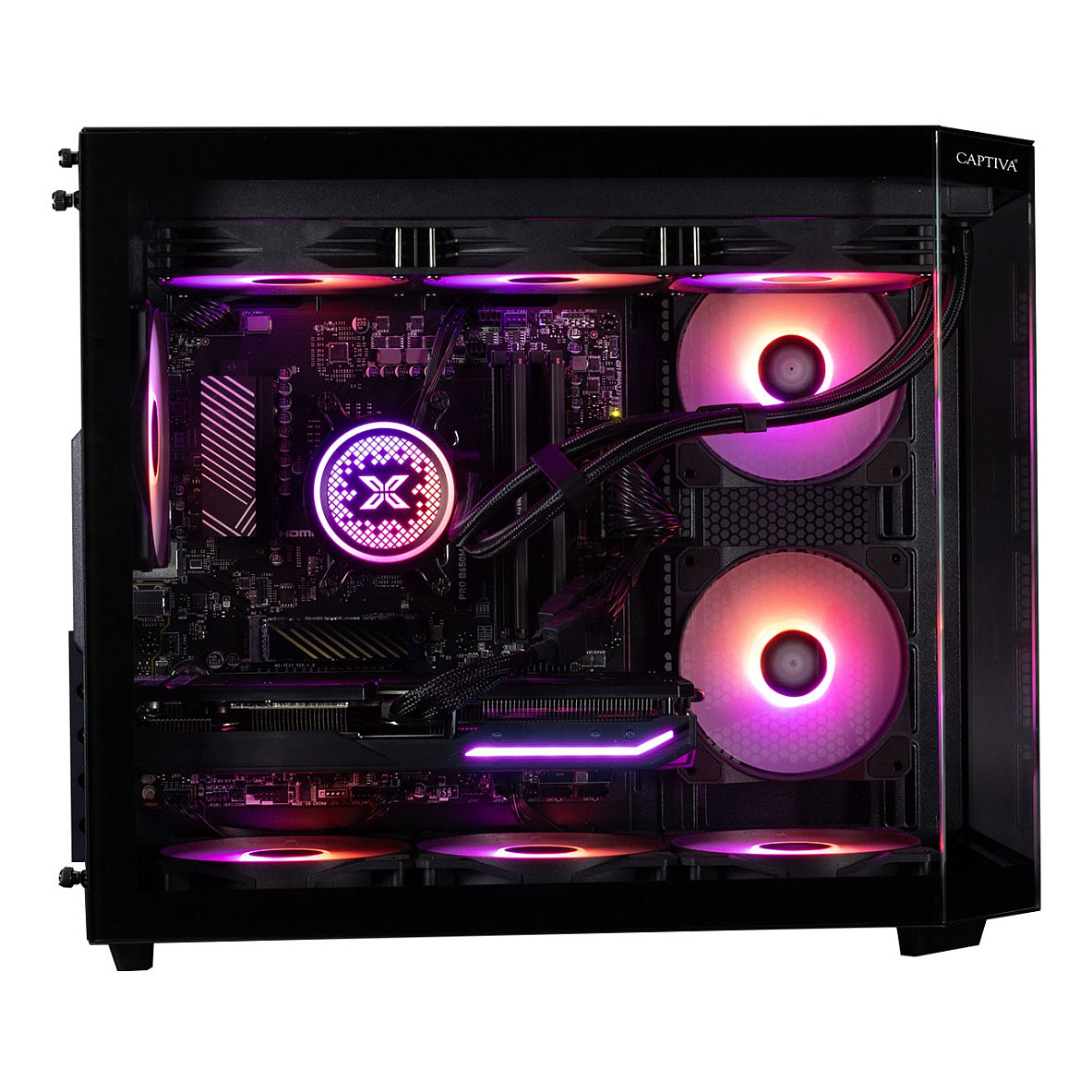 Kompjuter Gaming Captiva Highend Gaming R90-031 / Ryzen 7 5700X / 32GB DDR4 / 1TB / RTX 5070 12GB - Zezë - 10