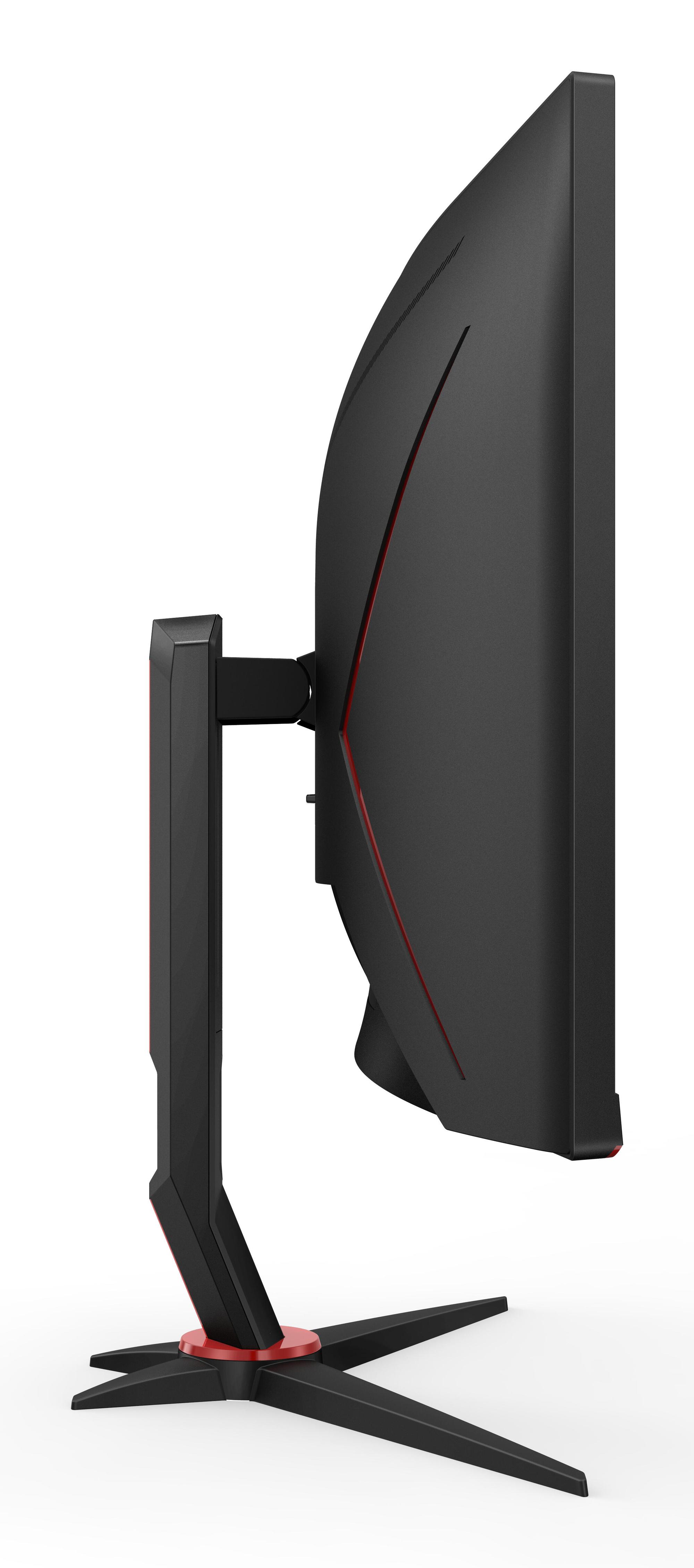Monitor Gaming AOC CU34G2XP/BK / 34" / UWQHD Fast VA Curved / 180Hz / 1ms / HDMI+DisplayPort+USB - Zezë/Kuqe - 7