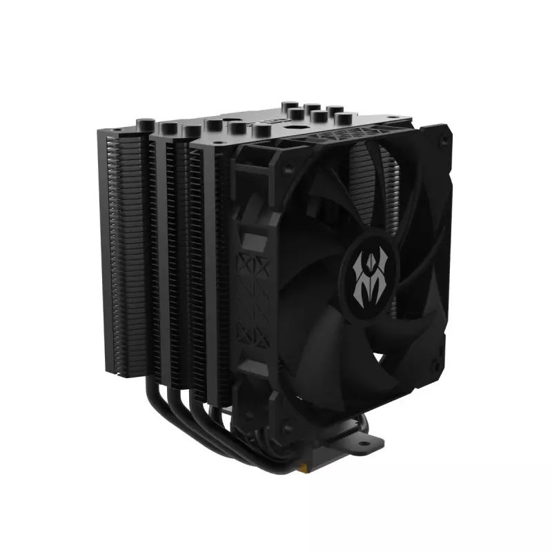 Ftohës për Procesor M.RED Zephyr Dark Pro ARGB / Air CPU Cooler / 4× Copper Heatpipes / 120mm ARGB PWM Fan – Zezë - 1