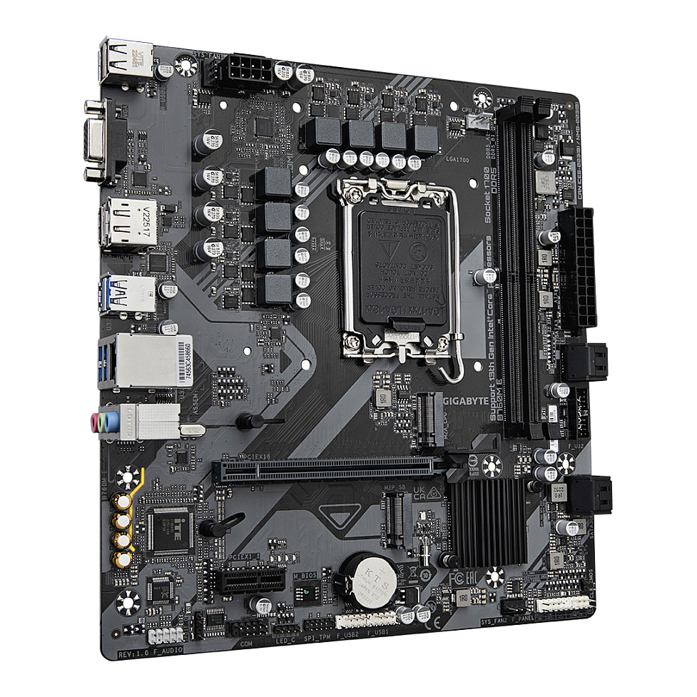 Pllakë Amë MB Intel Gigabyte B760M E / Intel Socket 1700 / DDR5 / mATX / HDMI+VGA+DP - 3