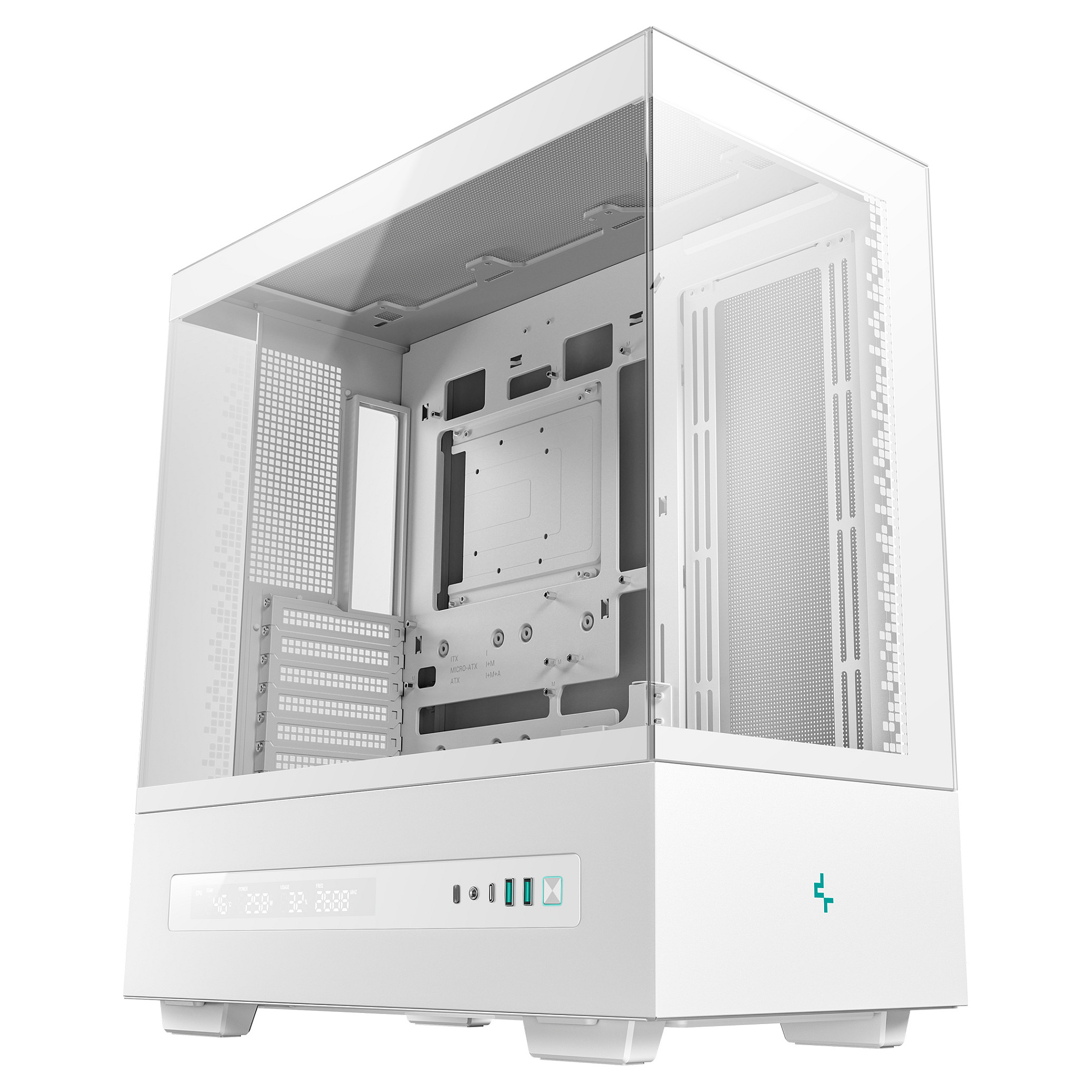 Kasë PC DeepCool CH690 / Tower / ATX / PS2 / LCD - Bardhë